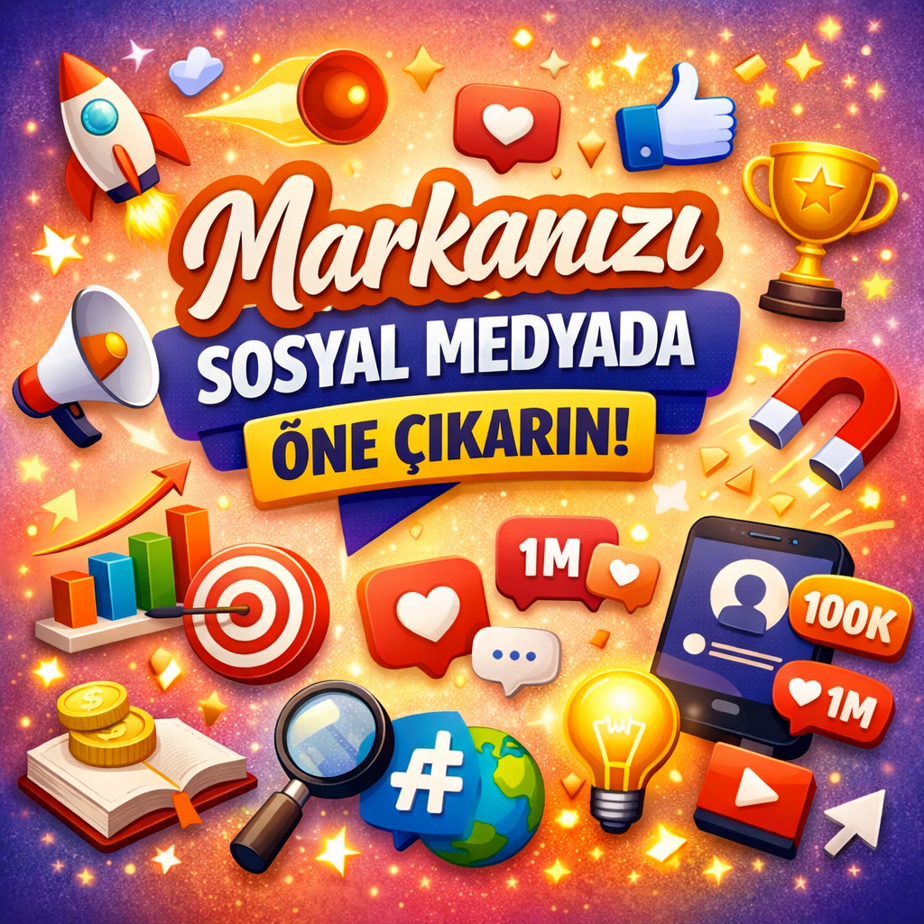 Markanızı sosyal medyada öne çıkarma rehberi kapak görseli