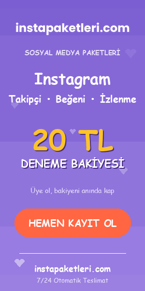 instapaketleri.com - 20 TL Deneme Bakiyesi