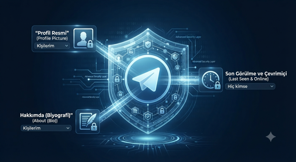 Güvenlik için Telegram numara gizleme ekranı