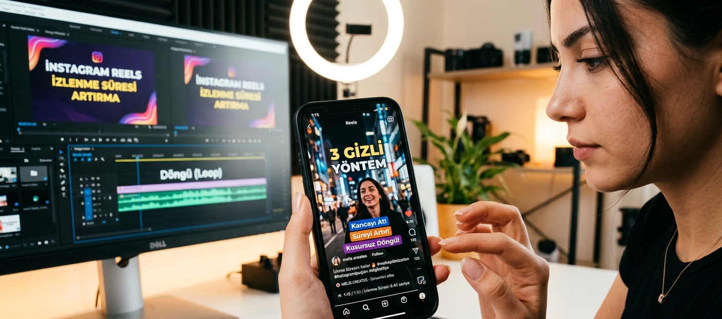 Instagram Reels izlenme süresi artırmak için video kurgusu