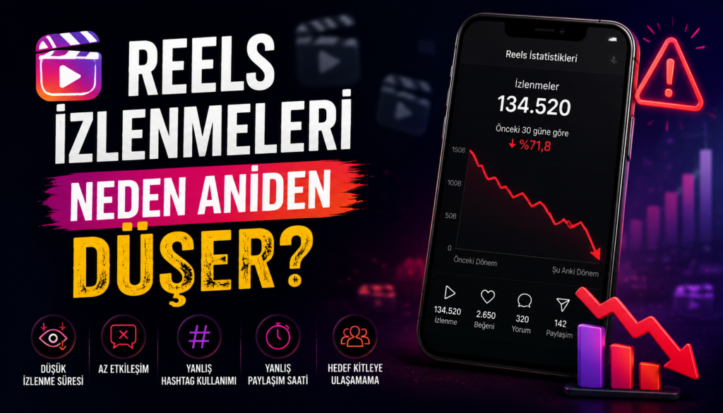 Reels İzlenmeleri Neden Aniden Düşer