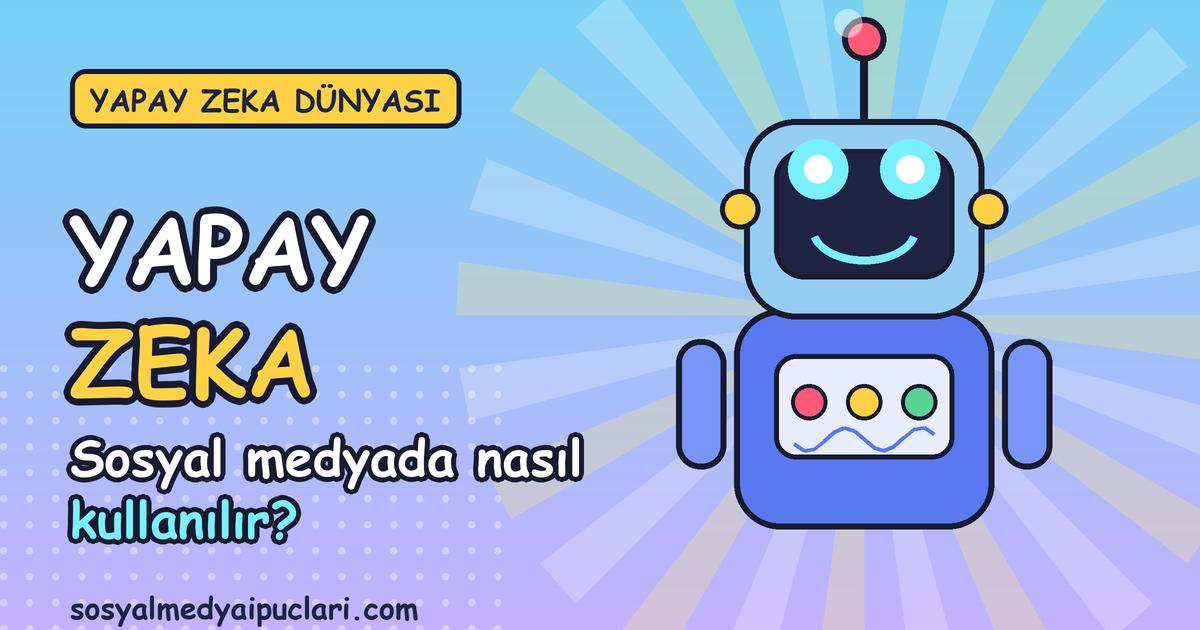 sosyal medyada yapay zeka robot görseli