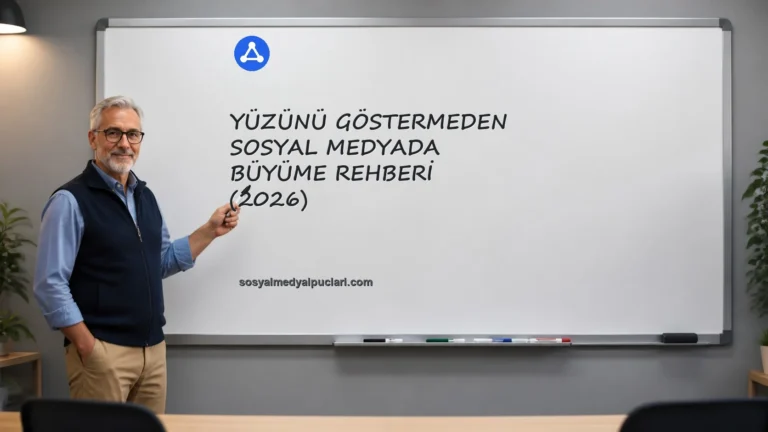 Yüzünü Göstermeden Sosyal Medyada Büyüme Rehberi (2026) one cikan gorseli