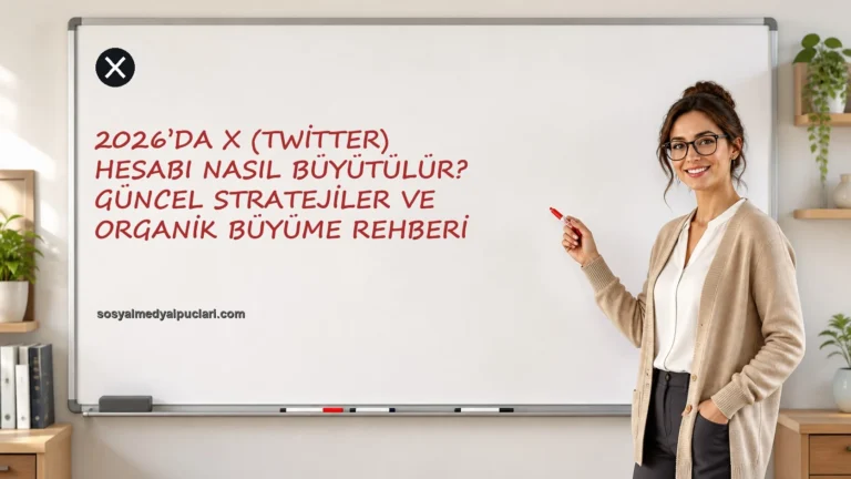 2026’da X (Twitter) Hesabı Nasıl Büyütülür? Güncel Stratejiler ve Organik Büyüme Rehberi one cikan gorseli