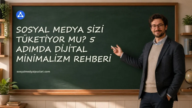 Sosyal Medya Sizi Tüketiyor mu? 5 Adımda Dijital Minimalizm Rehberi one cikan gorseli