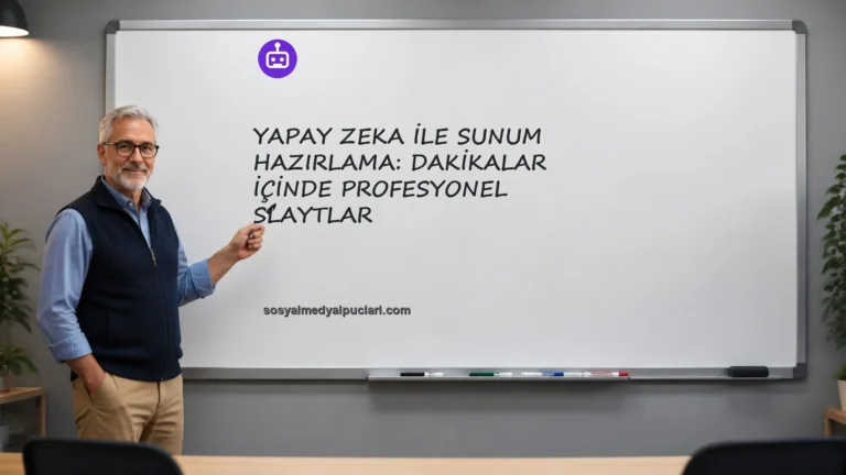 Yapay Zeka ile Sunum Hazırlama: Dakikalar İçinde Profesyonel Slaytlar one cikan gorseli
