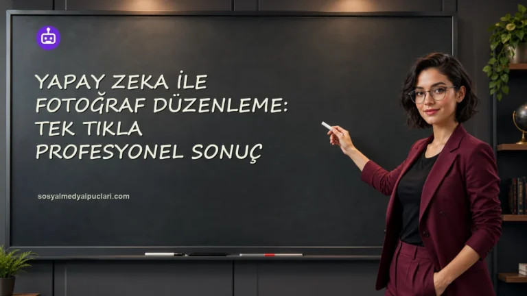 Yapay Zeka ile Fotoğraf Düzenleme: Tek Tıkla Profesyonel Sonuç one cikan gorseli