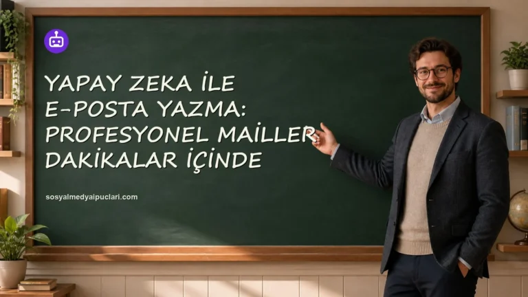 Yapay Zeka ile E-posta Yazma: Profesyonel Mailler Dakikalar İçinde one cikan gorseli