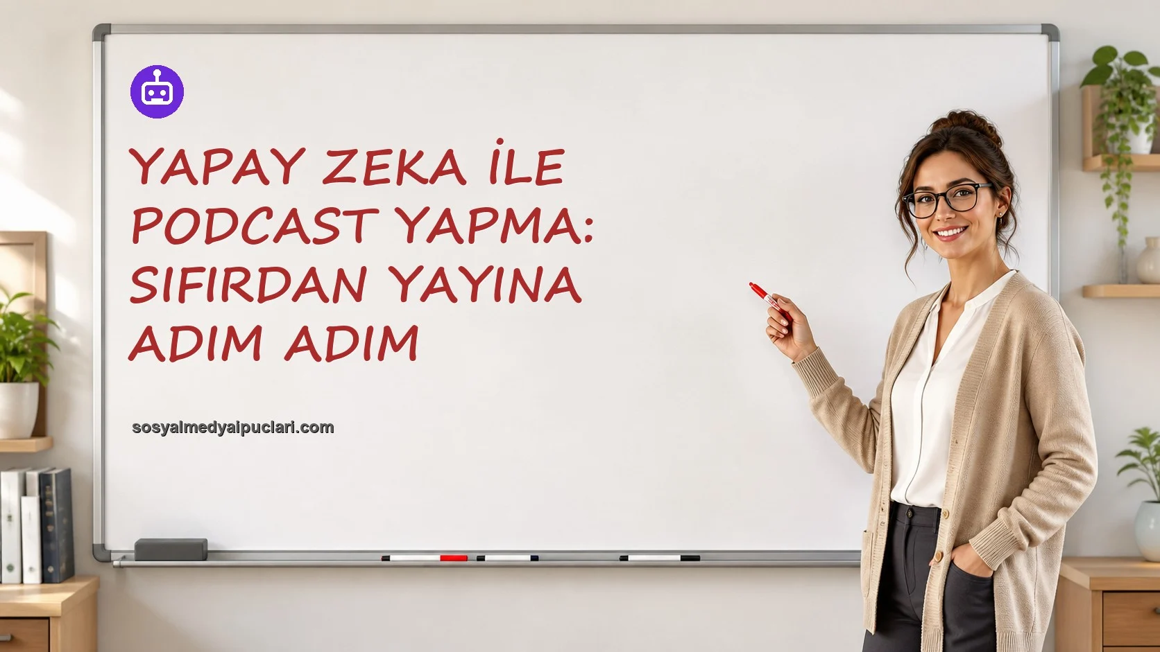 Yapay Zeka ile Podcast Yapma: Sıfırdan Yayına Adım Adım one cikan gorseli