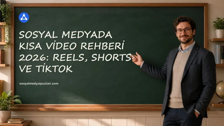 Sosyal Medyada Kısa Video Rehberi 2026: Reels, Shorts ve TikTok one cikan gorseli