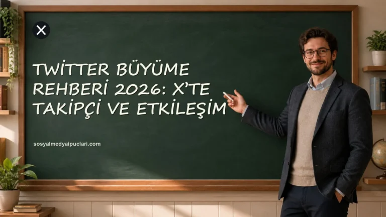 Twitter Büyüme Rehberi 2026: X’te Takipçi ve Etkileşim one cikan gorseli