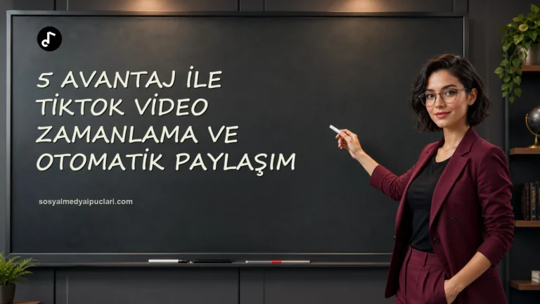 5 Avantaj ile TikTok Video Zamanlama ve Otomatik Paylaşım one cikan gorseli