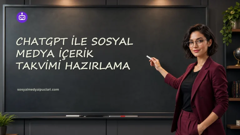 ChatGPT ile Sosyal Medya İçerik Takvimi Hazırlama one cikan gorseli