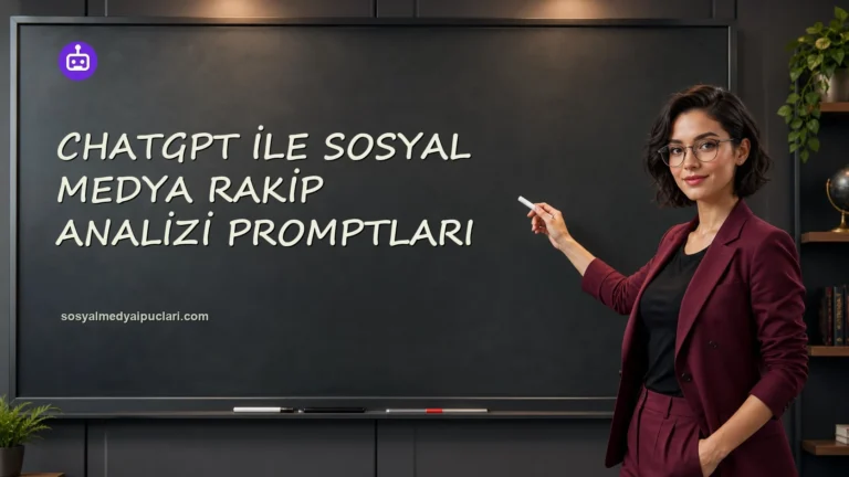 ChatGPT ile Sosyal Medya Rakip Analizi Promptları one cikan gorseli