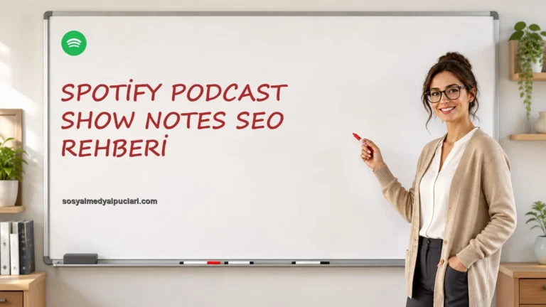 Spotify Podcast Show Notes SEO Rehberi one cikan gorseli