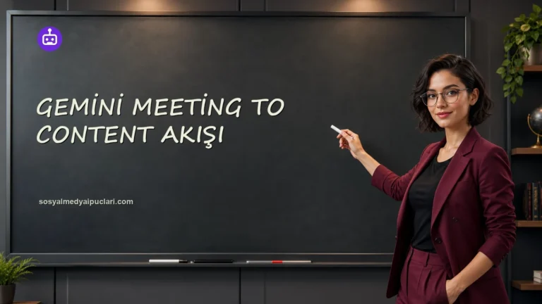 Gemini Meeting to Content Akışı one cikan gorseli