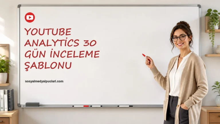 YouTube Analytics 30 Gün İnceleme Şablonu one cikan gorseli