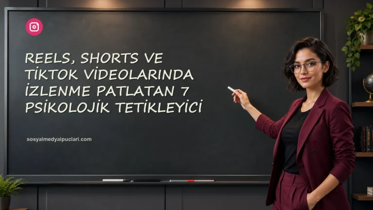 Reels, Shorts ve TikTok Videolarında İzlenme Patlatan 7 Psikolojik Tetikleyici one cikan gorseli