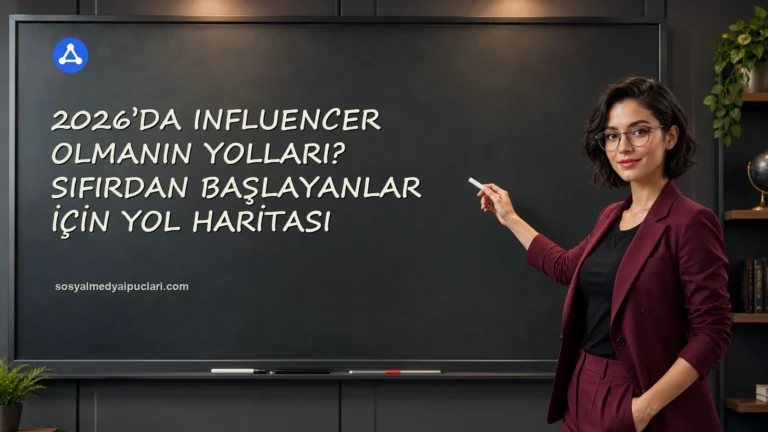 2026’da Influencer Olmanın Yolları? Sıfırdan Başlayanlar İçin Yol Haritası one cikan gorseli
