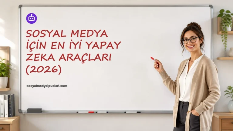 Sosyal Medya İçin En İyi Yapay Zeka Araçları (2026) one cikan gorseli
