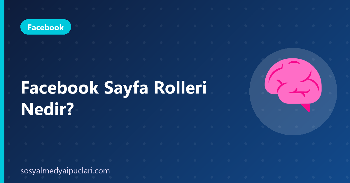 Facebook sayfa rolleri