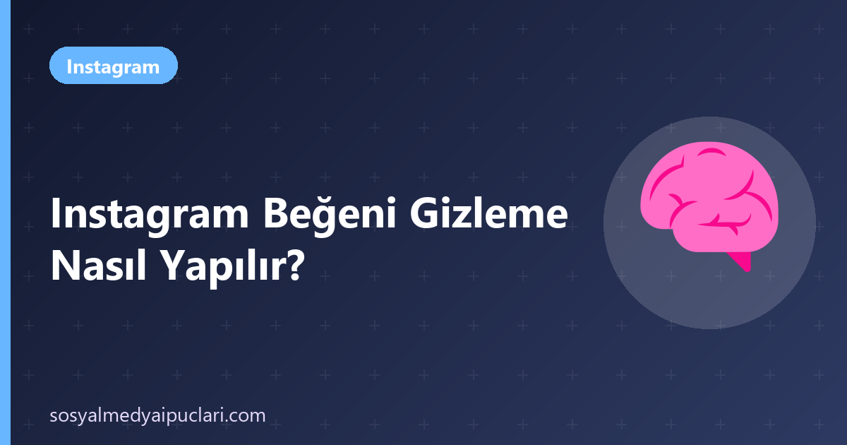 Instagram beğeni gizleme