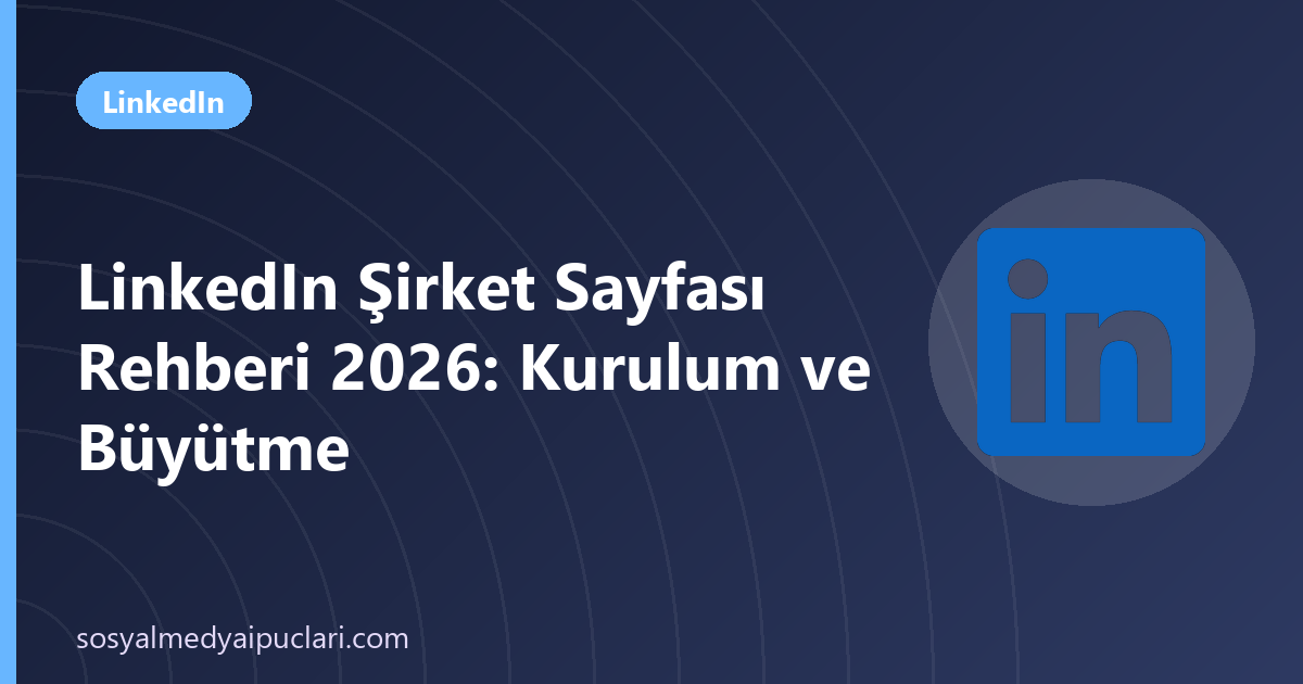 linkedin şirket sayfası