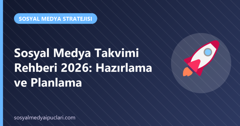 sosyal medya takvimi - Sosyal Medya İpuçları