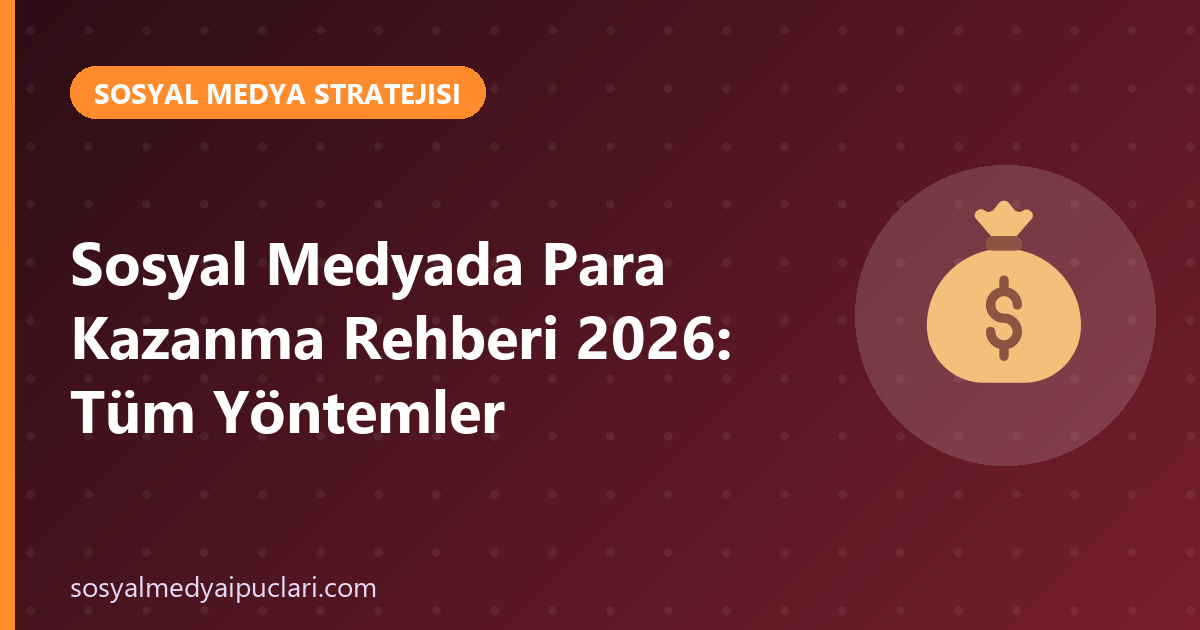 sosyal medyada para kazanma
