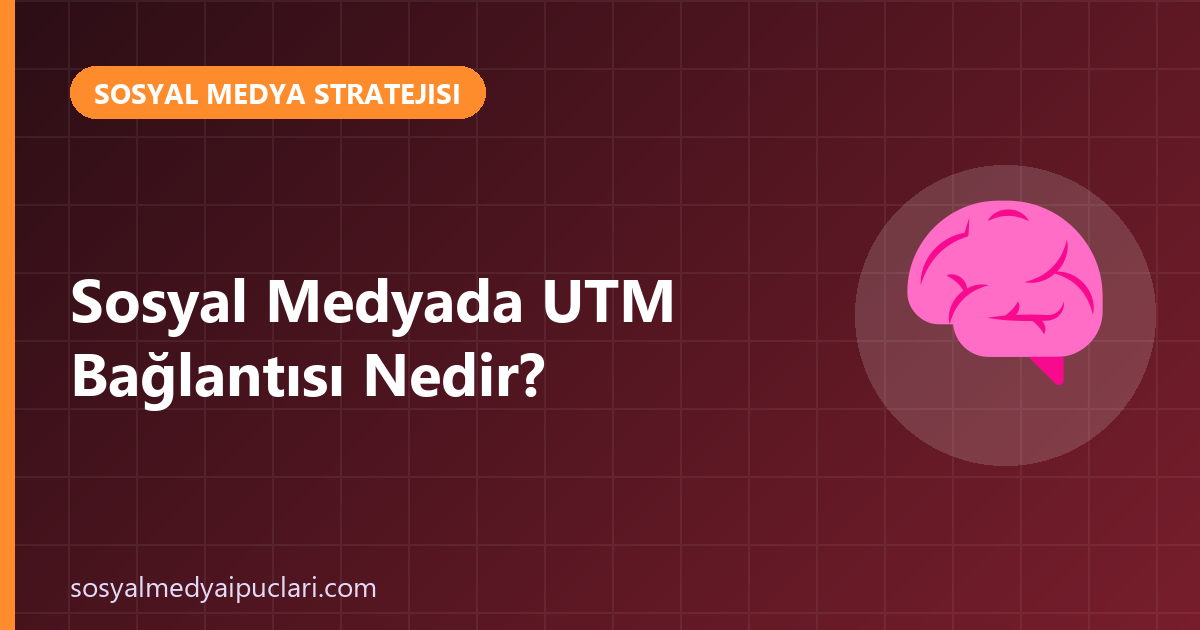 sosyal medyada UTM bağlantısı