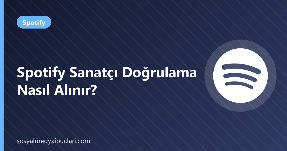 Spotify sanatçı doğrulama