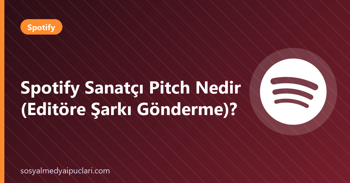 Spotify sanatçı pitch
