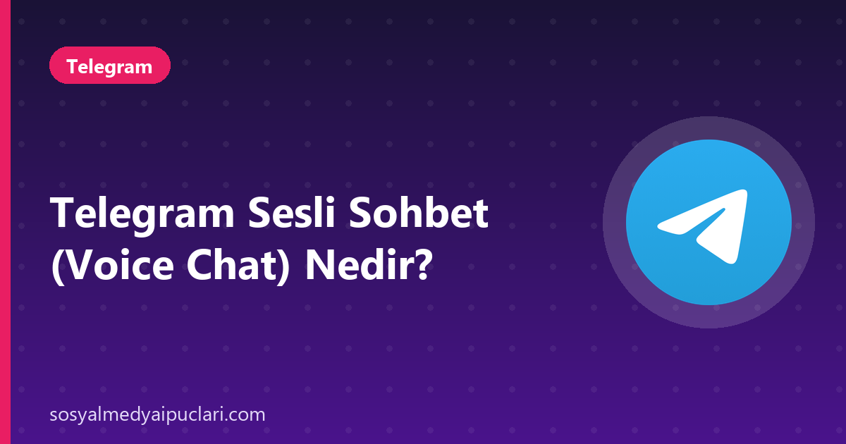 Telegram sesli sohbet