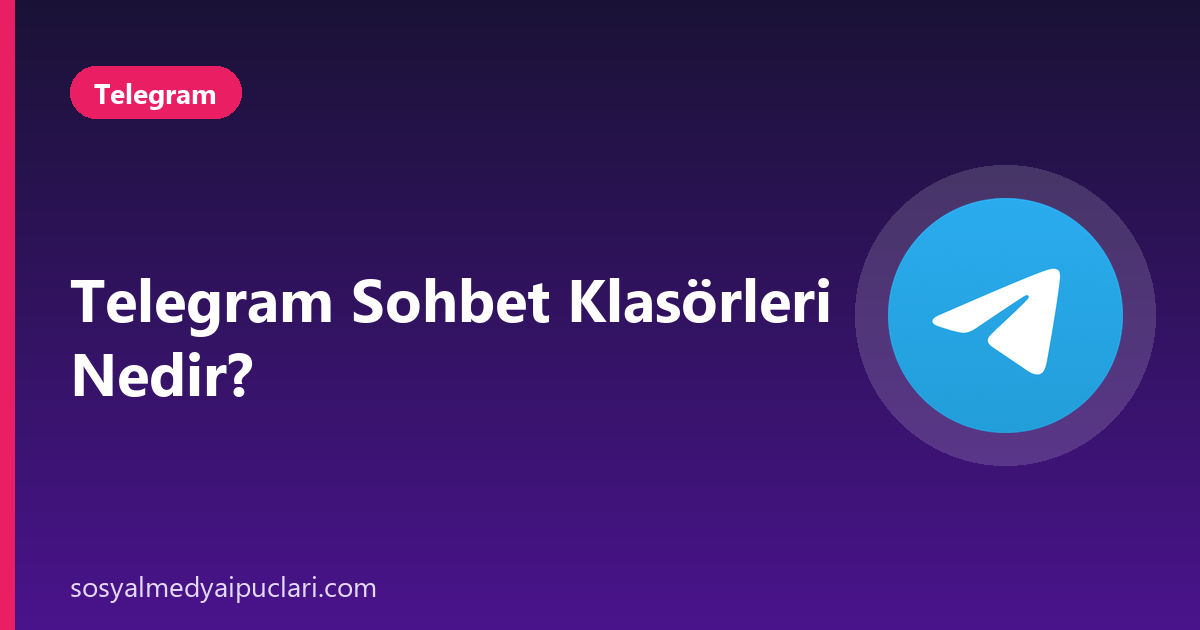 Telegram sohbet klasörleri