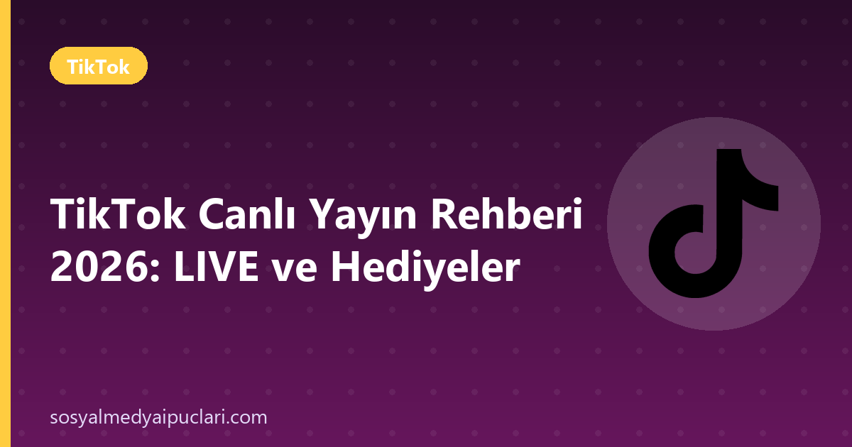 tiktok canlı yayın