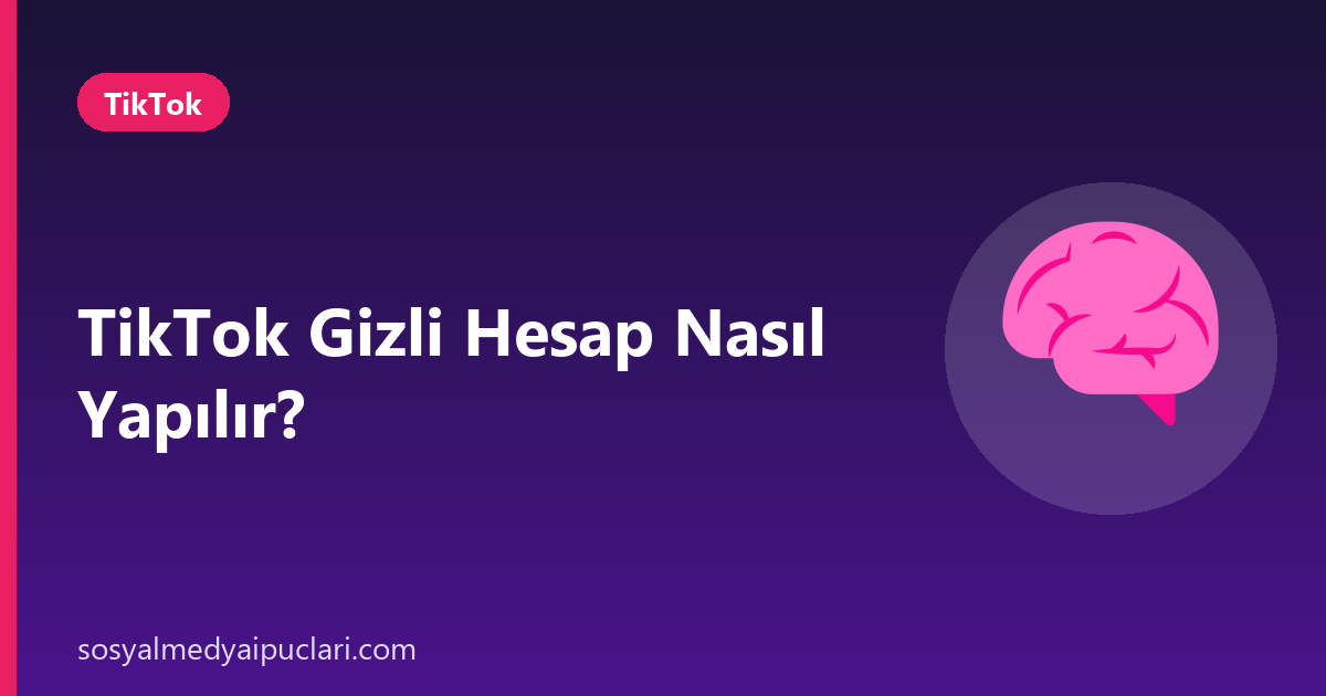 TikTok gizli hesap