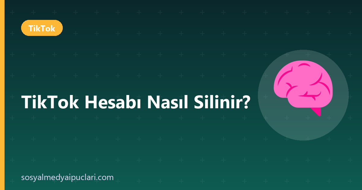 TikTok hesabı nasıl silinir