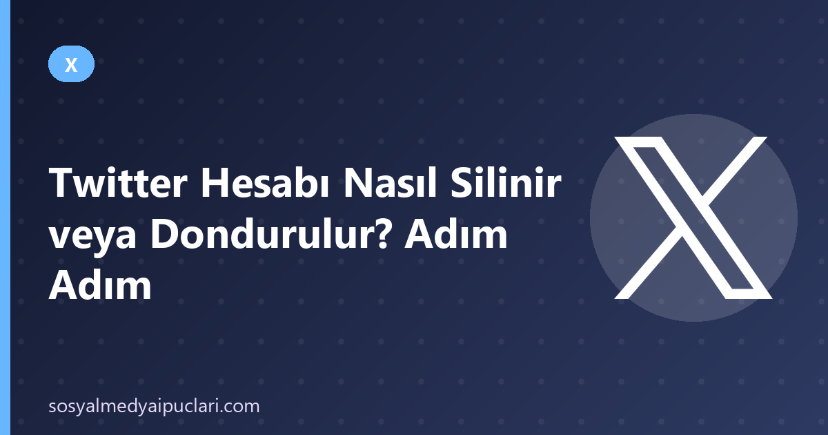 twitter hesabı nasıl silinir