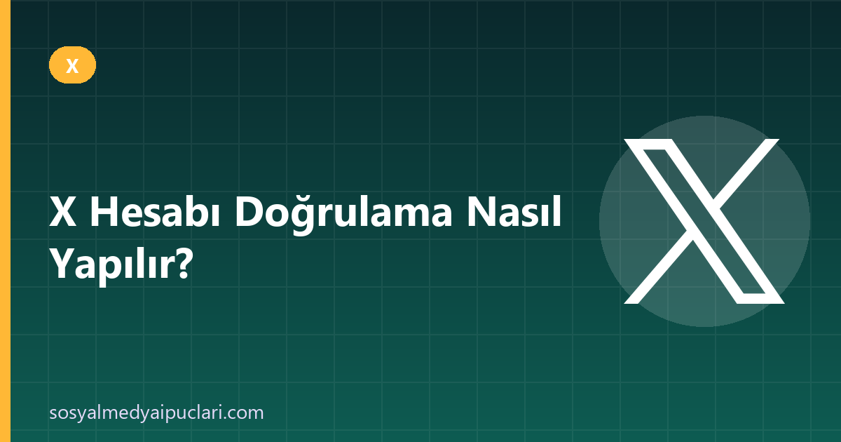 X hesabı doğrulama