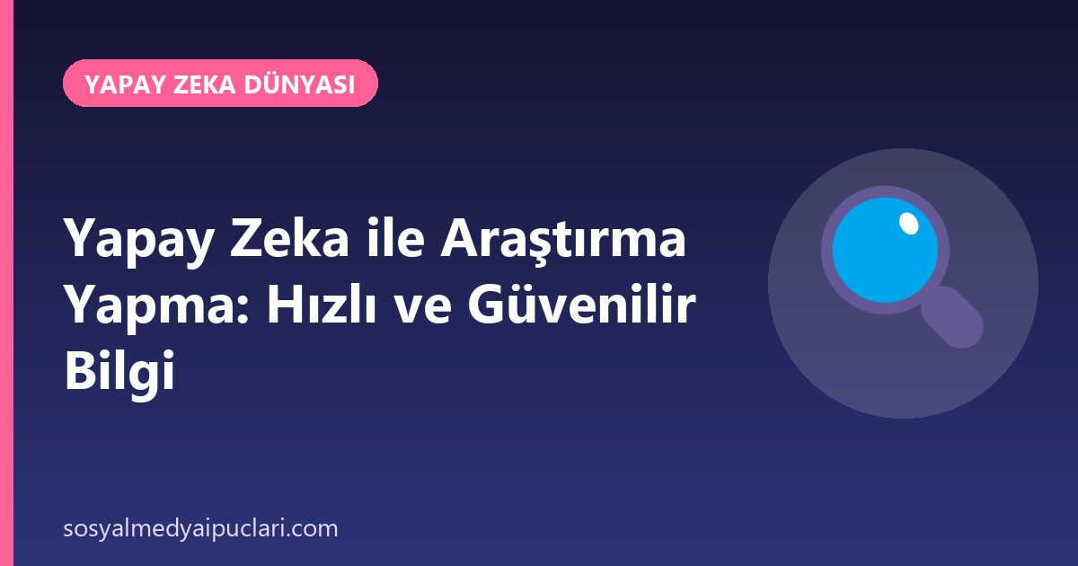 yapay zeka ile araştırma