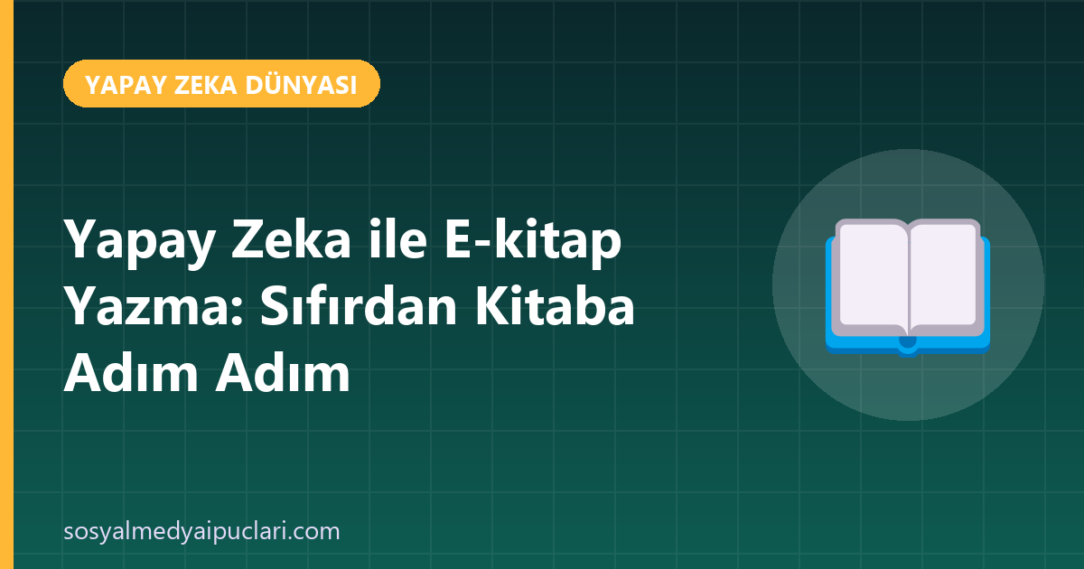 yapay zeka ile e-kitap yazma