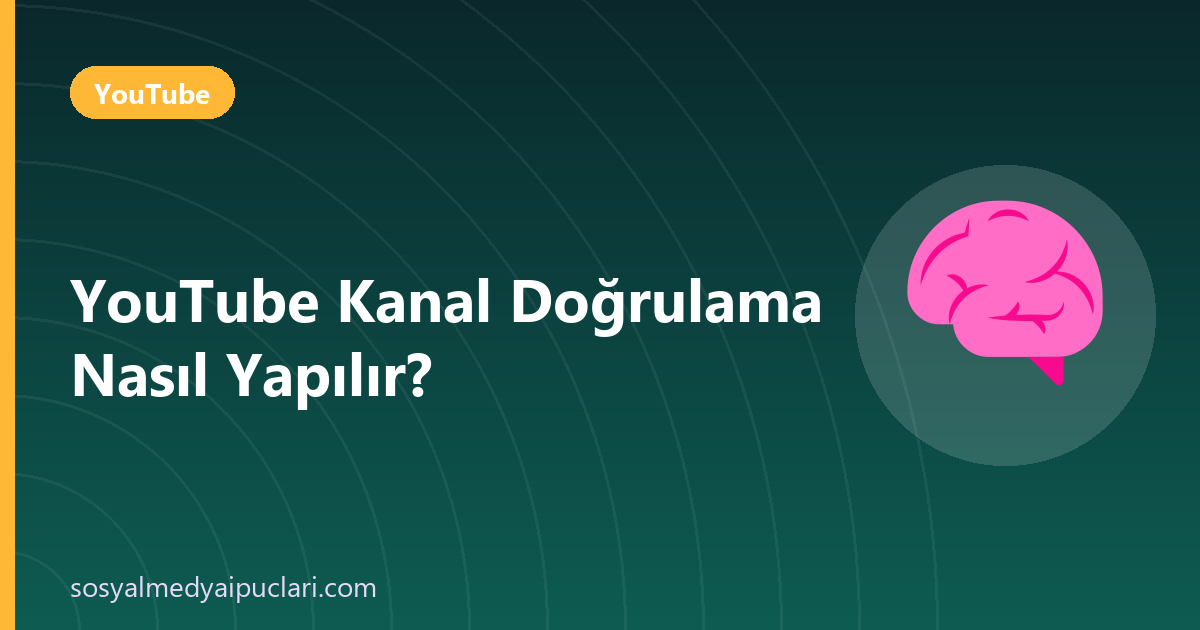 YouTube kanal doğrulama