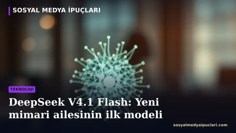 DeepSeek V4.1 Flash yapay zeka model mimarisi