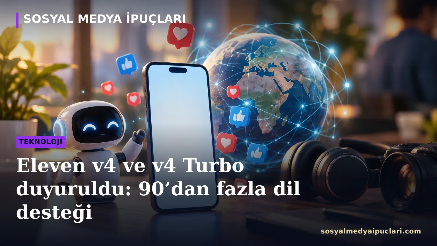 Eleven v4 ve v4 Turbo modellerini tanıtan ElevenLabs ses üretim arayüzü