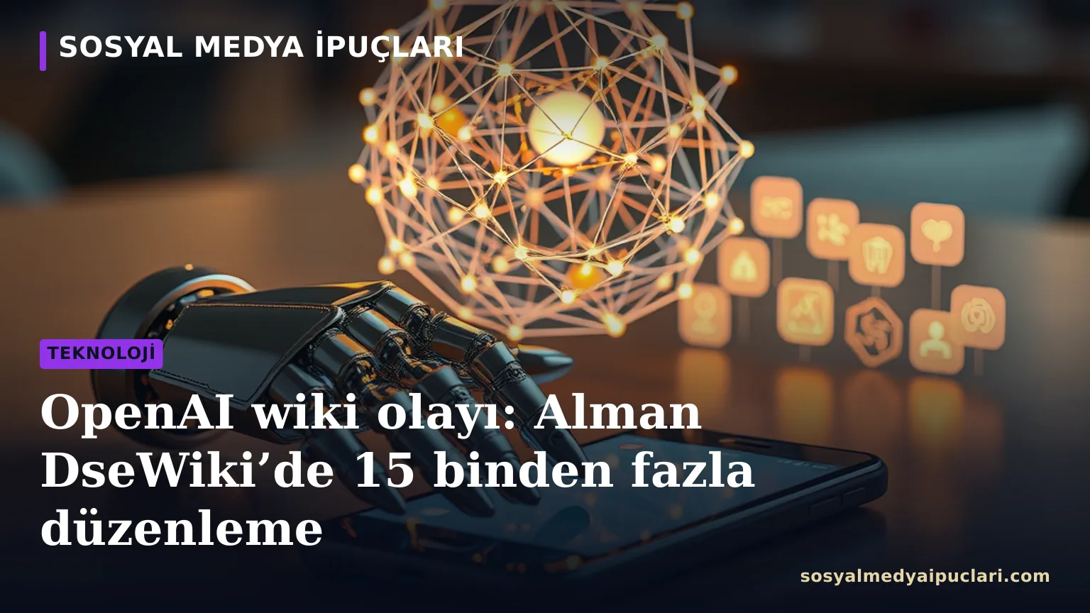OpenAI wiki olayı ve yapay zeka ajanları hakkında OpenAI görseli
