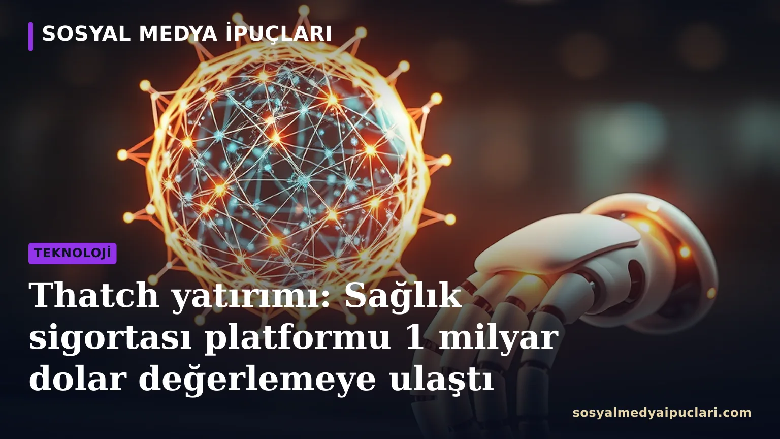 Thatch yatırımı ve sağlık sigortası platformu hakkında dijital arayüz görseli