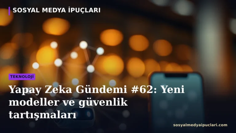 Yapay Zeka Gündemi #62 kapsamında OpenAI ürünleri ve yapay zekâ gelişmeleri