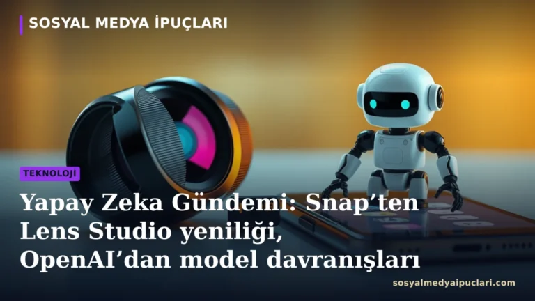 Yapay zeka gündeminde Snap Lens Studio ve OpenAI gelişmeleri
