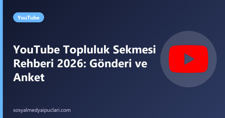 youtube topluluk - Sosyal Medya İpuçları