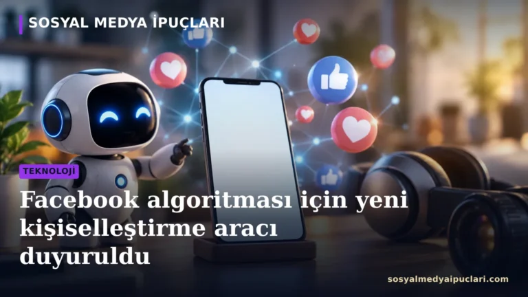 Facebook algoritması için duyurulan Meta kişiselleştirme araçları